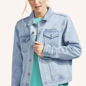 EUC Peloton Jeans Jacket L Light